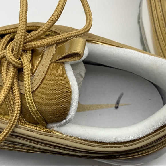 Nike Air Max 97 Metallic Gold Women's Running Sneakers - Picture 12 of 13